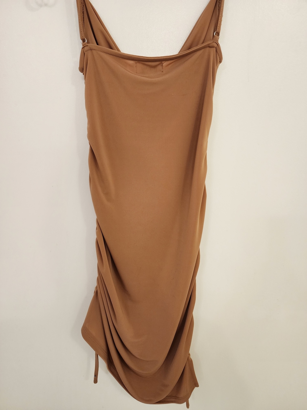 Tiger Mist Camel Slip Dress with Cowl Neck - Picture 3 of 4